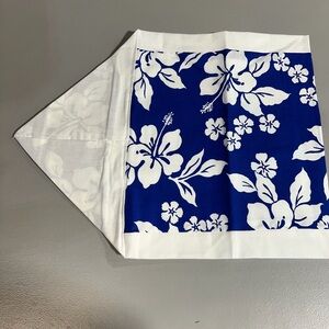 Blue and White Floral Table Runner
